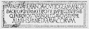 Inscriptia inaugurala a cetatii Carsium